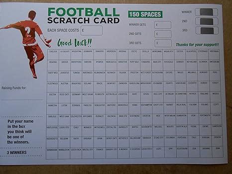 Amazon.com: Football Scratch Cards.